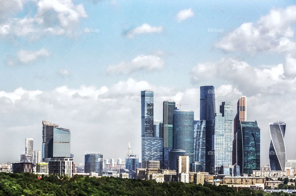 Moscow city view