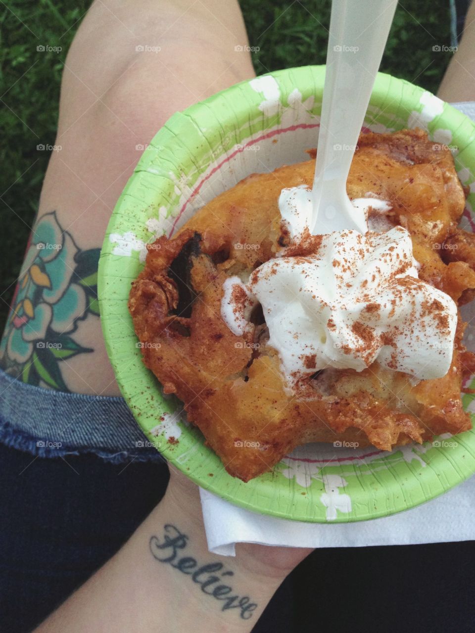 fried fair food - pumpkin pie style