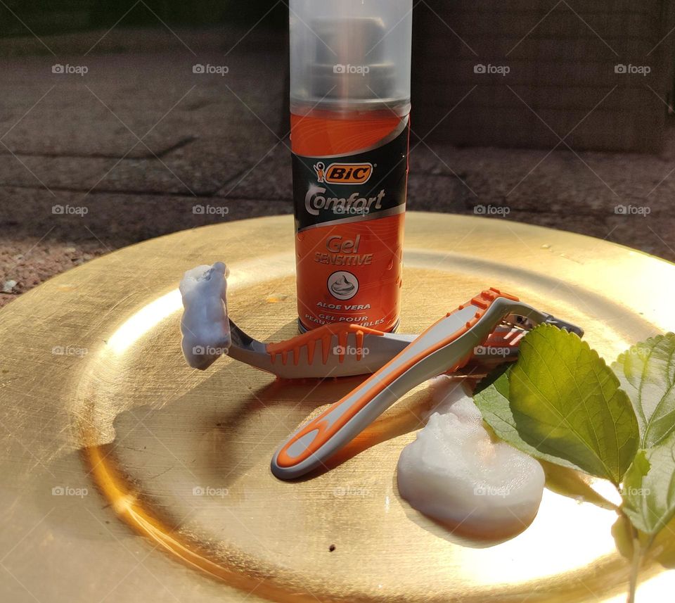 Shaving cream and razors