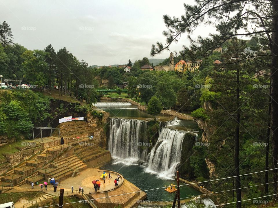 Waterfall natural landscape
