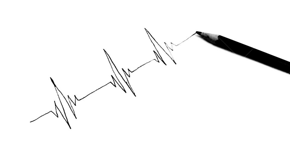 Rhythm of heart and a pencil