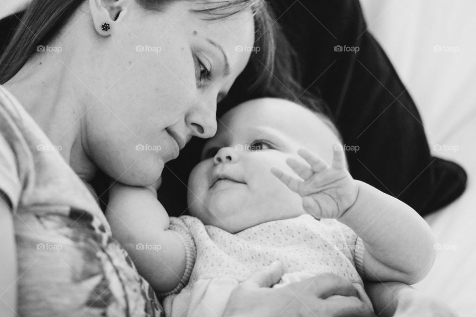 Selfie mother and daughter 