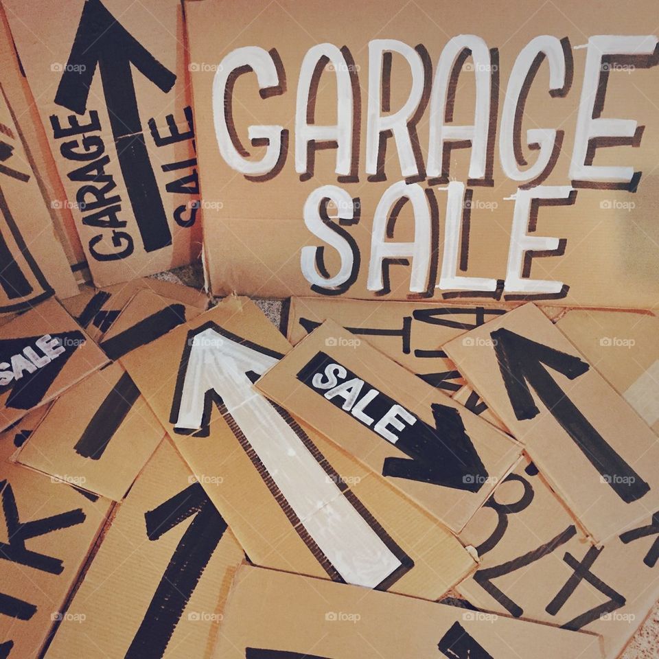 Garage Sale Signs