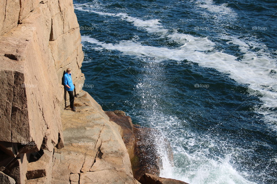 Thunder hole Acadia national park Maine 