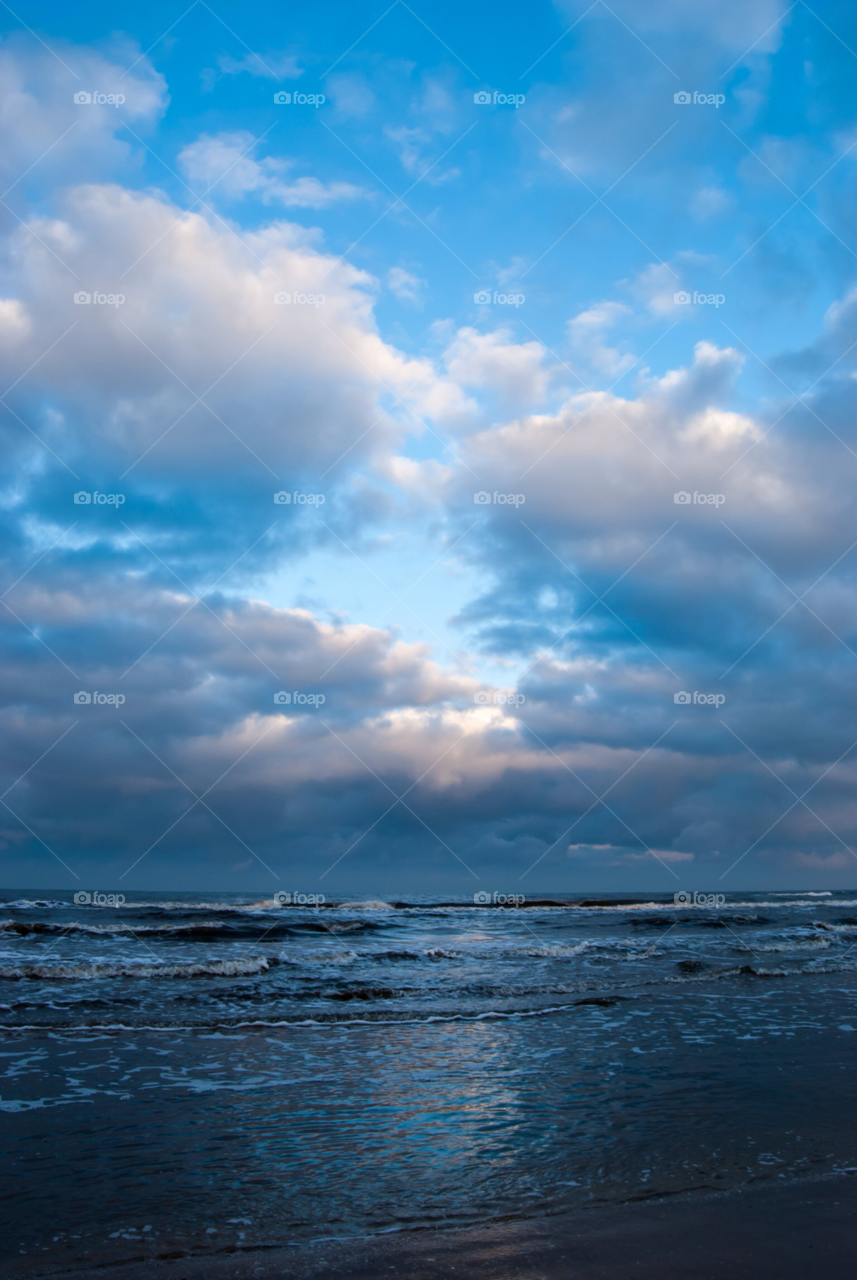 sky clouds sea świnoujście poland by karoll
