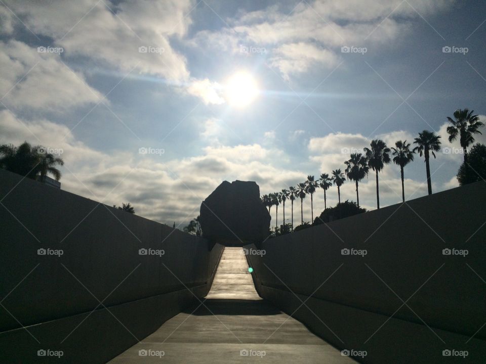 Elevated mass. Lacma in Los Angeles 