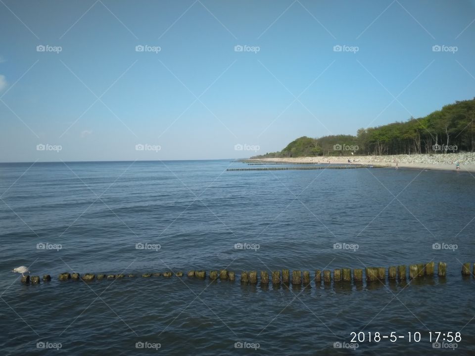Morze, plaża Kołobrzeg