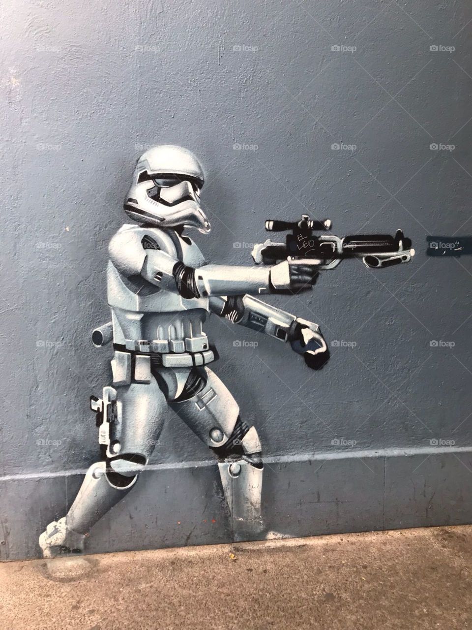Storm trooper street art! Star Wars