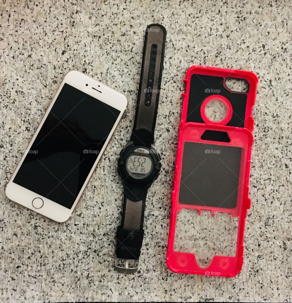Apple phone and watch 