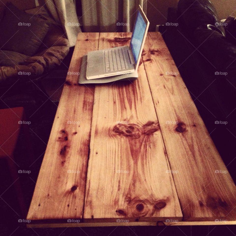 Reclaimed desk for work at home