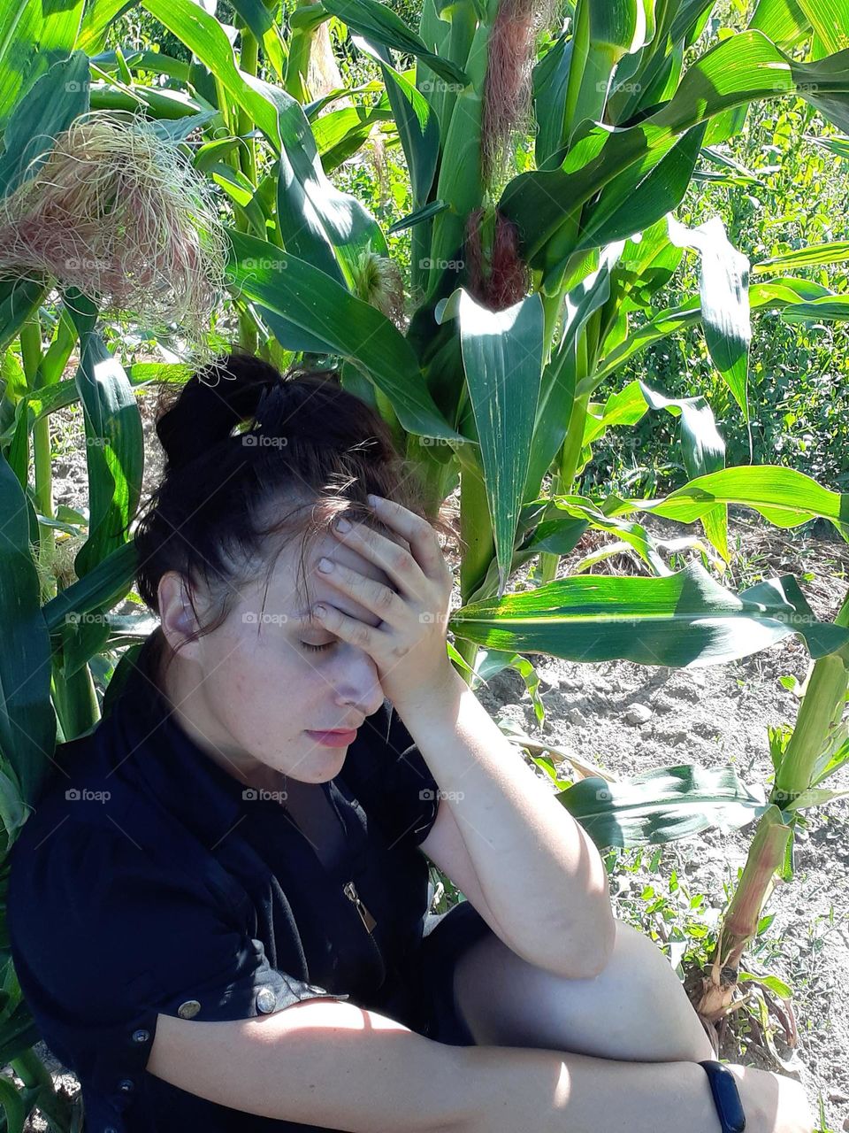 Anger because of a difficult life