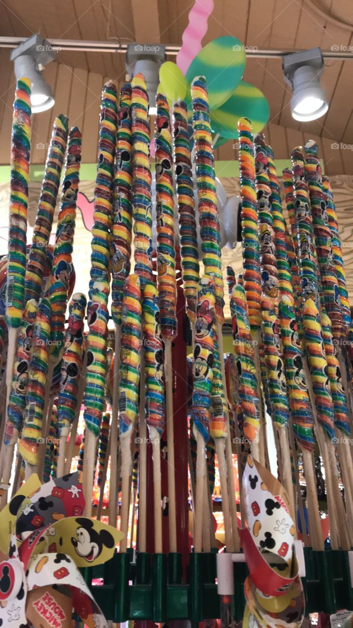 An abundance of colorful lollipops for sale 