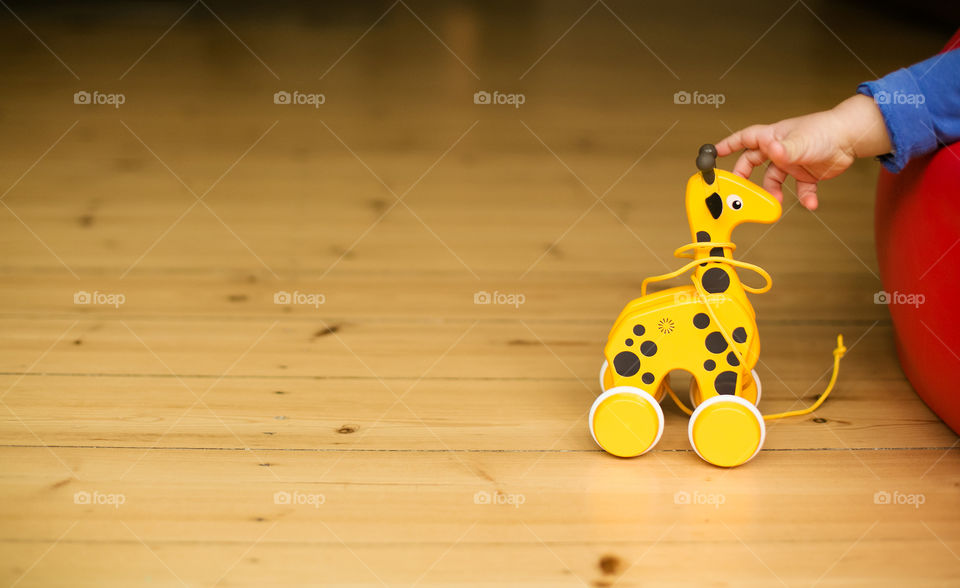 Yellow giraffe toy