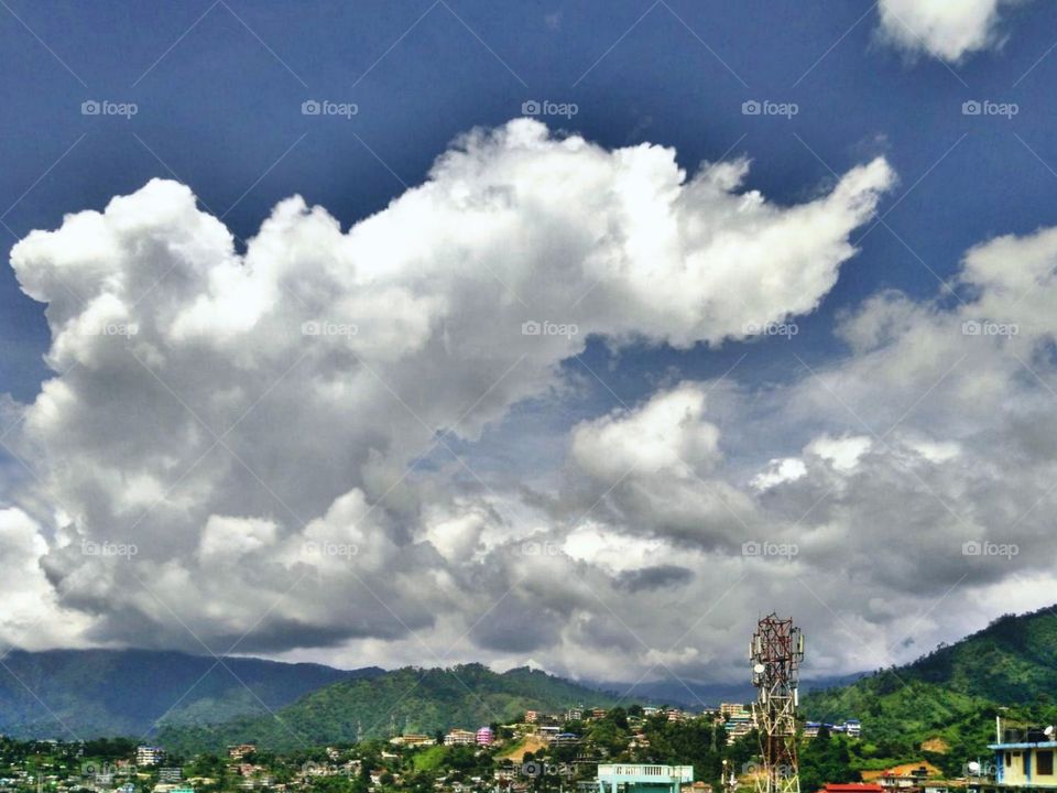 Cloud Pattern over Arunachal Pradesh, India