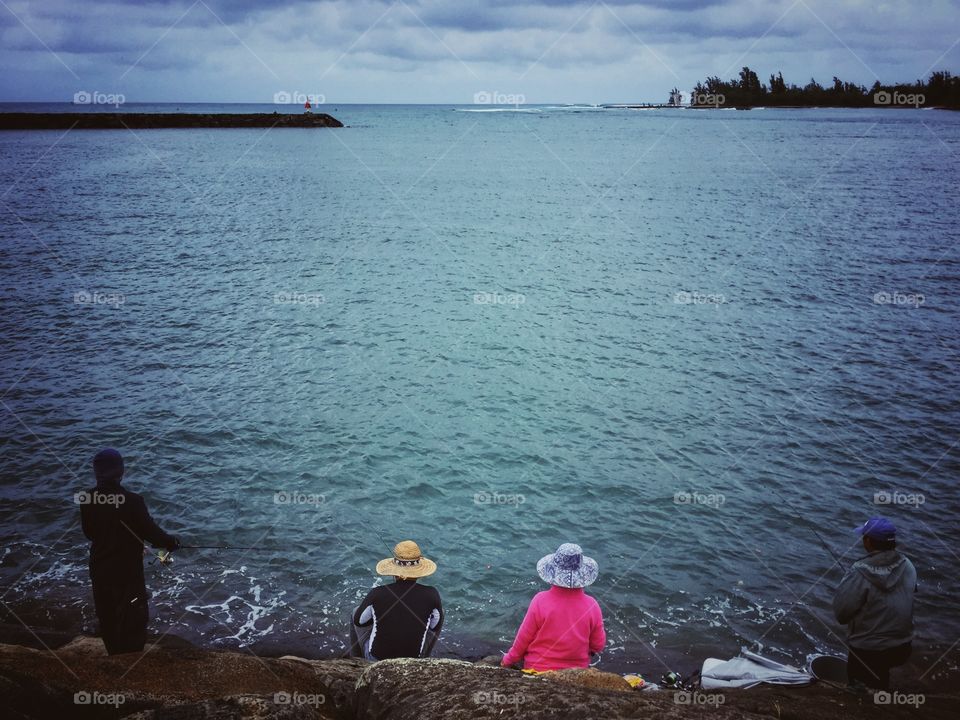 Fishing in Hale’iwa