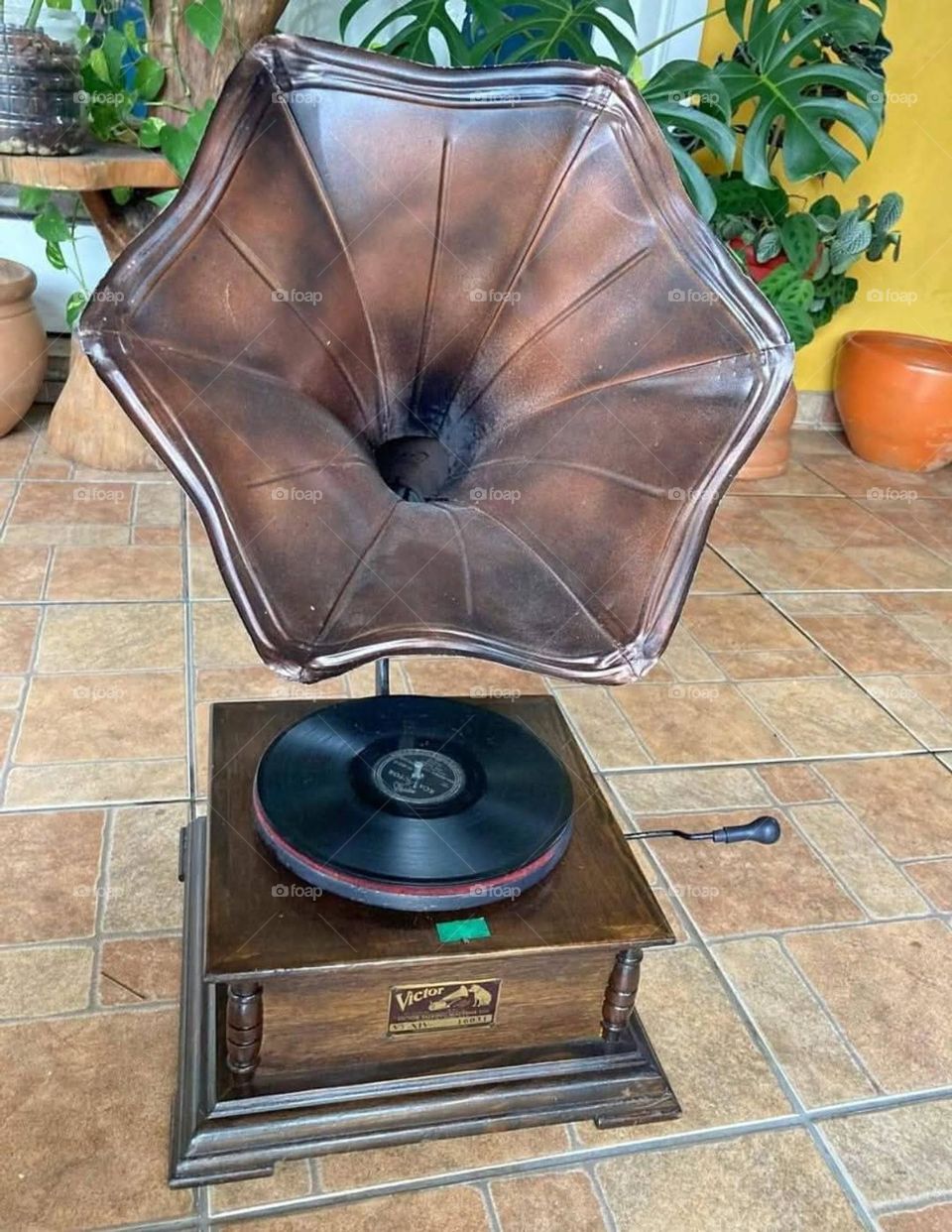 old record player mega phone