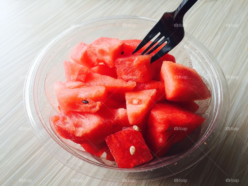 Watermelon & Fork