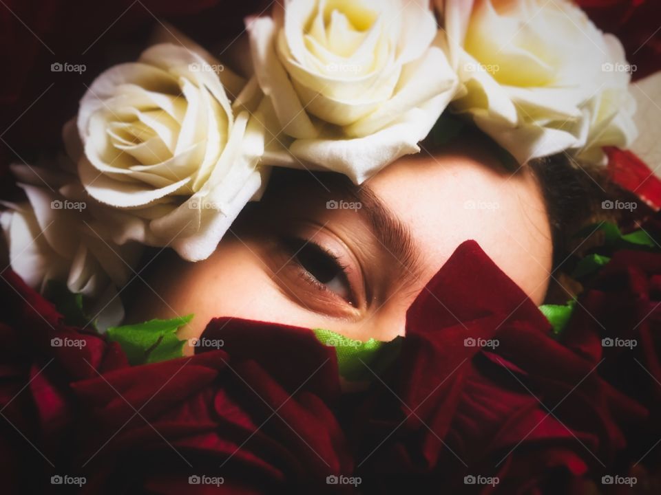 Eyes in flowers