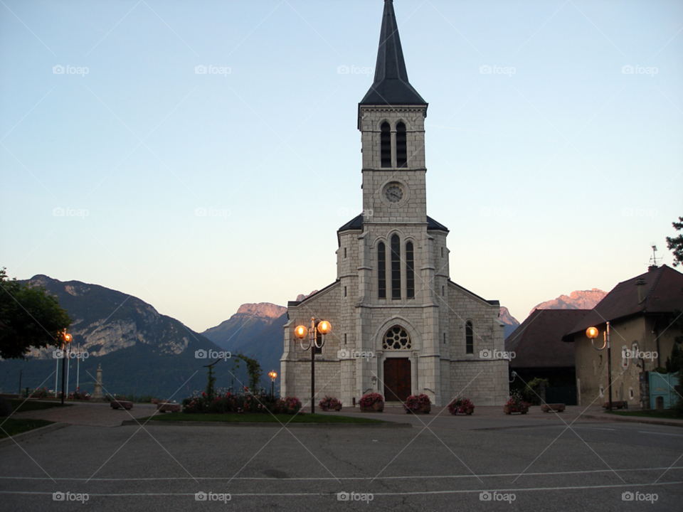 light travel summer church by tediiliescu