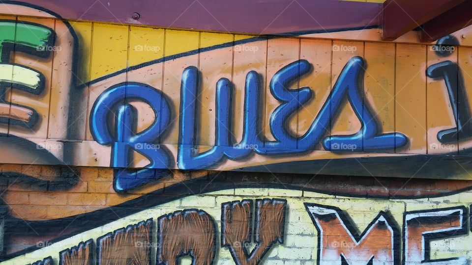 Blues graffiti