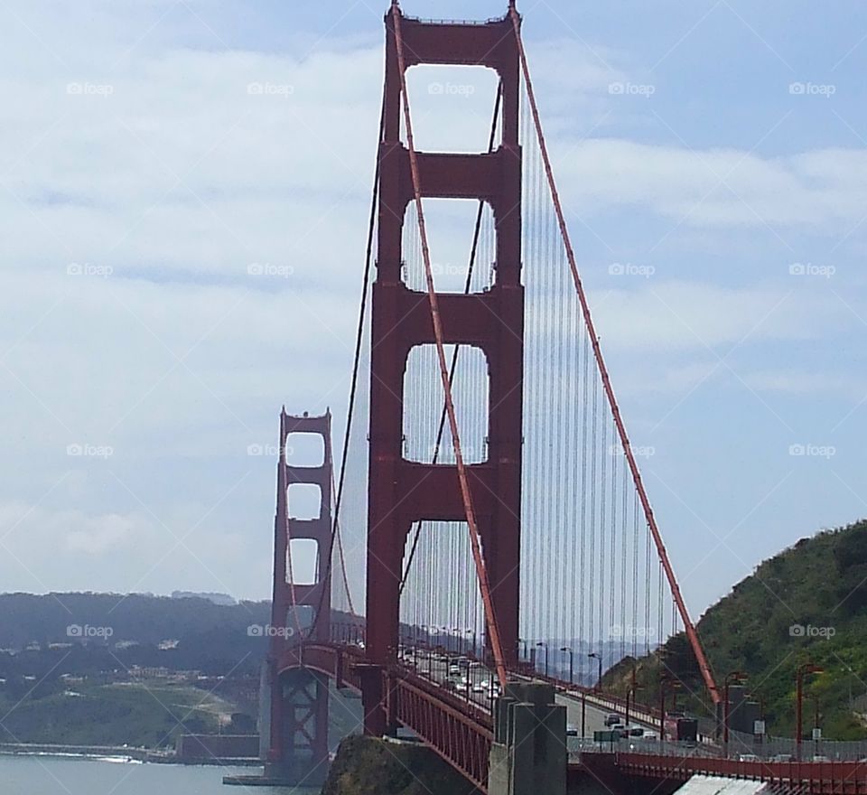 particular view of the golden gate bridge