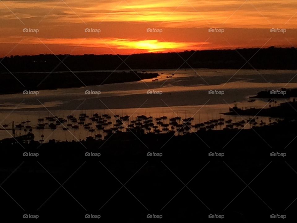 San Diego Bay at Sunset 