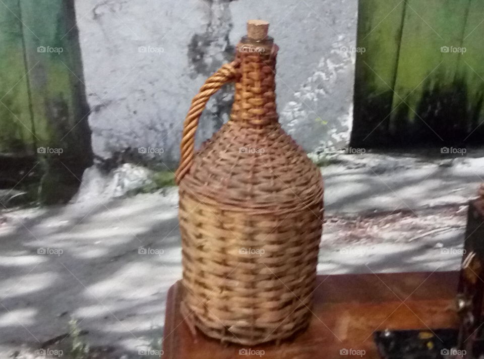 Dalmatian old wine bottle