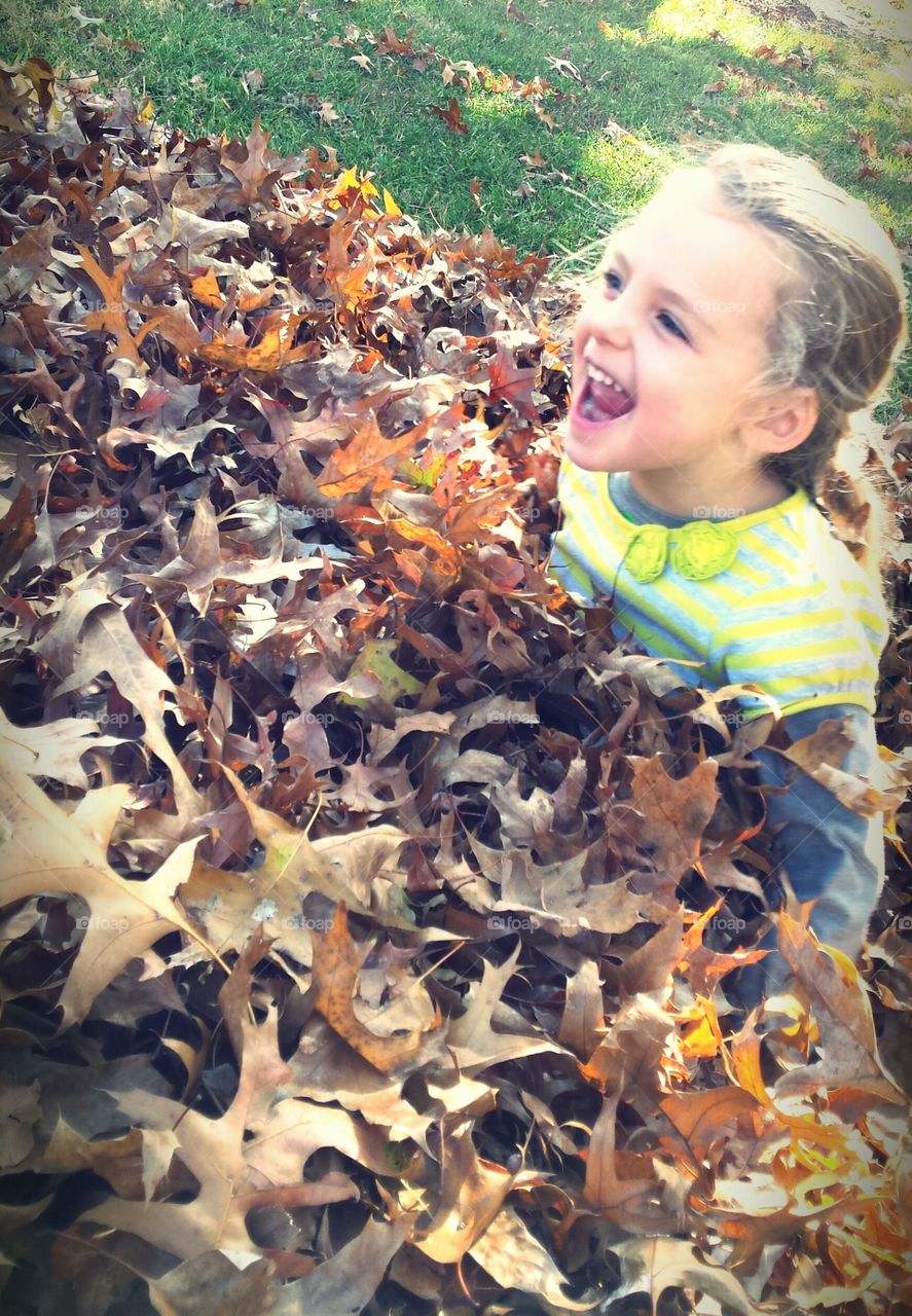 Fun in the Leaves