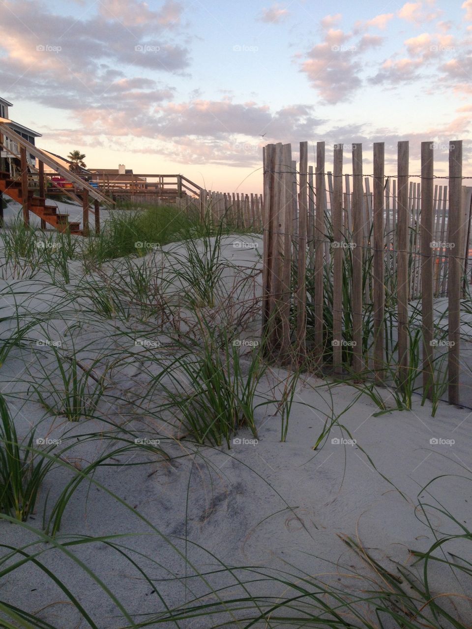 Peaceful Beach. Evening beach 