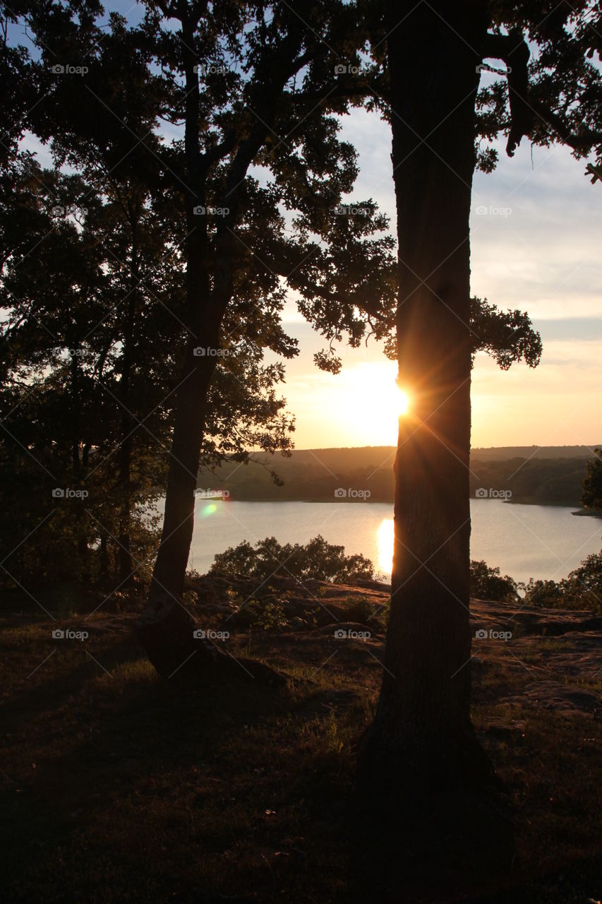 Peeking Sunset