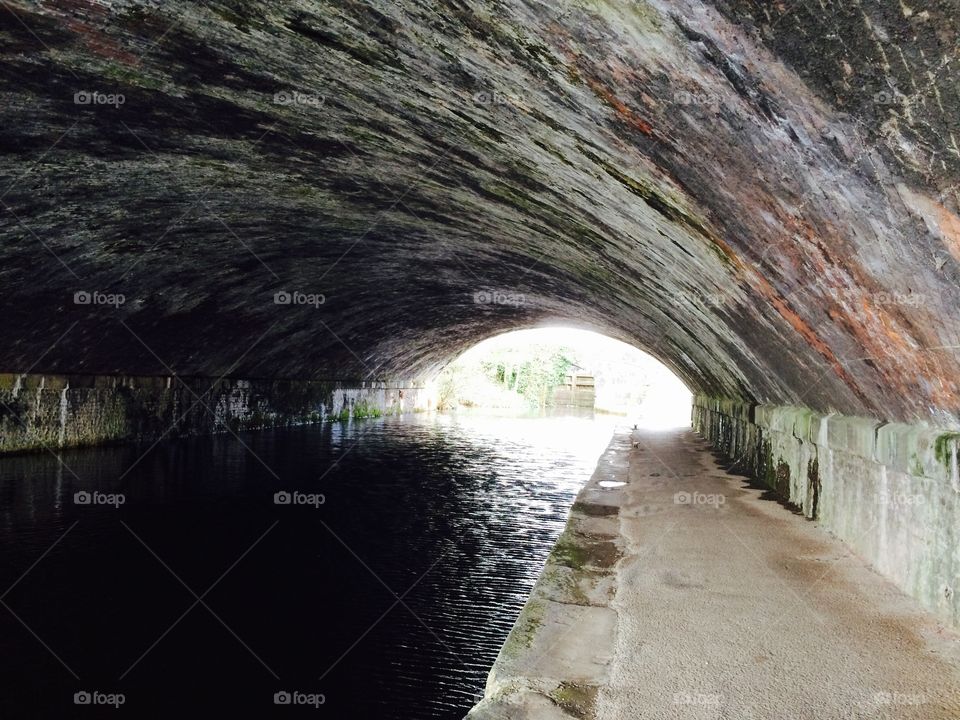 Canal bridge. Taken under a bridge on the rochdale canal