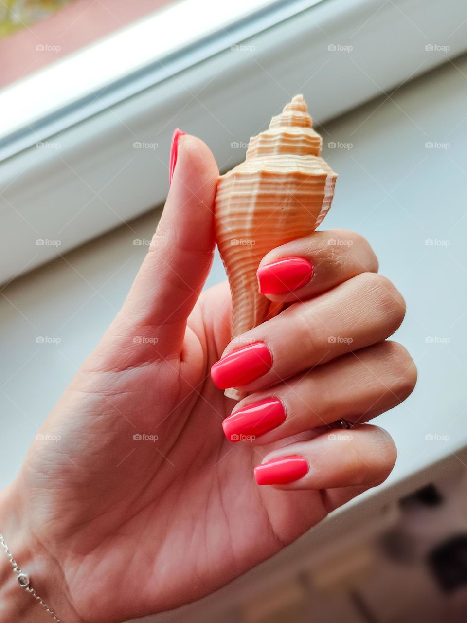 Woman hands with beautiful nails