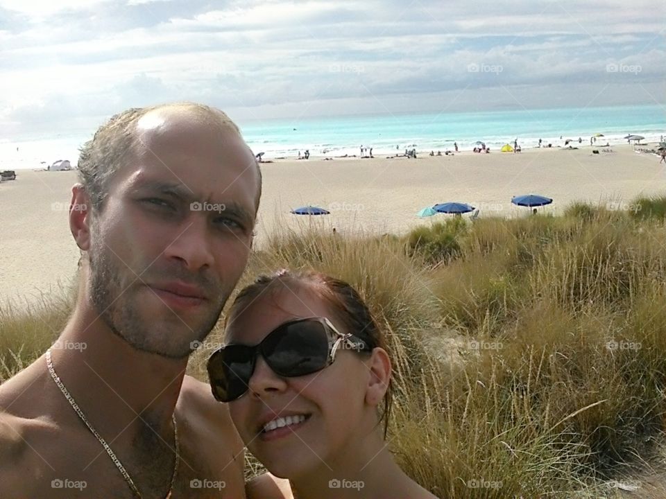 lovers on the beach