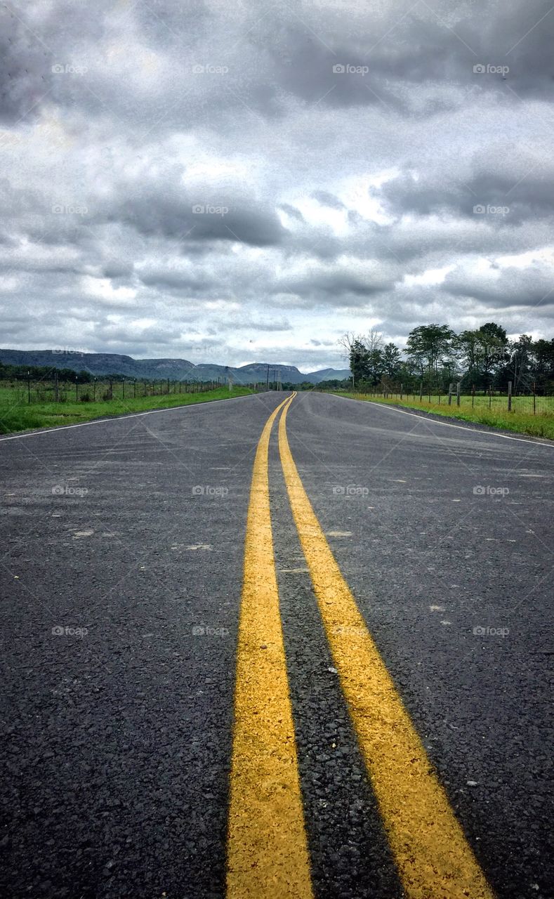 Roads leading to the unknown, making you want to see the world and explore it. Whatever life brings, keep moving forward. Follow the yellow lines and enjoy the ride.