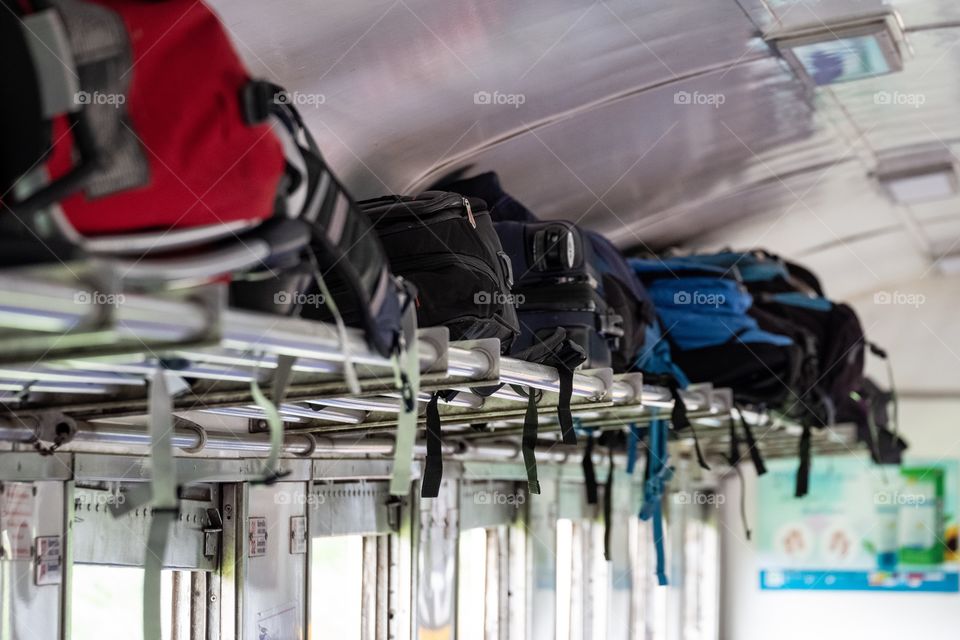 Back packer on the local train