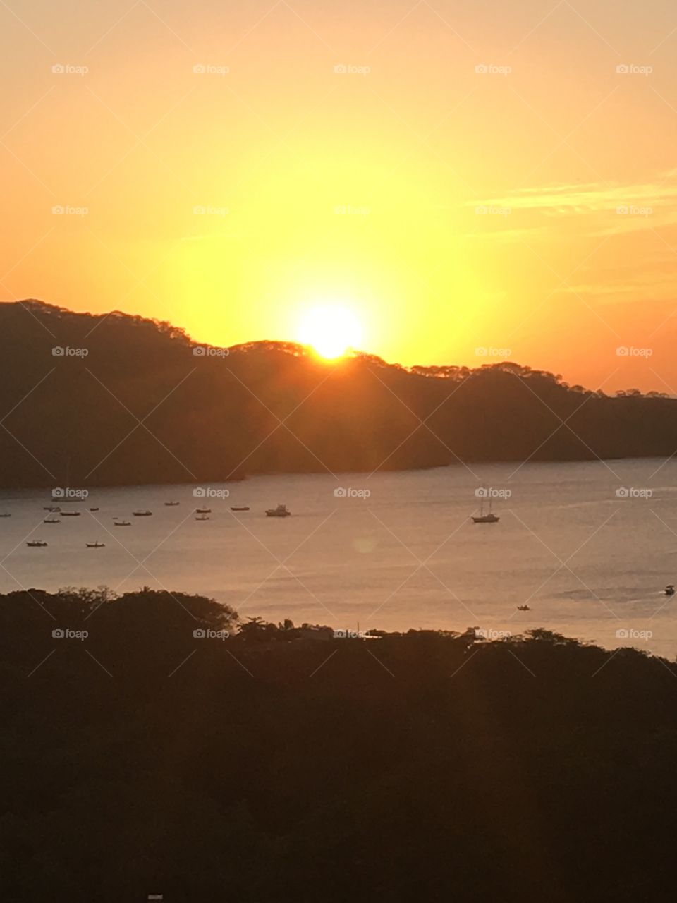 Sunset from the balcony 