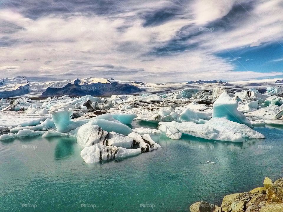 Glacier lagoon in Iceland 