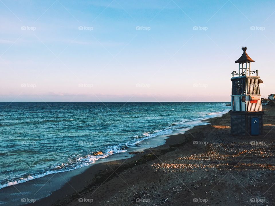 Calm day by the beach 