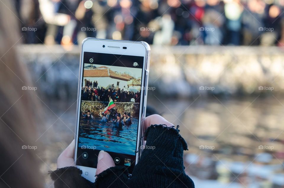 Crowd, The Male Ice Horo Dance of Epiphany in Kalofer, Bulgaria