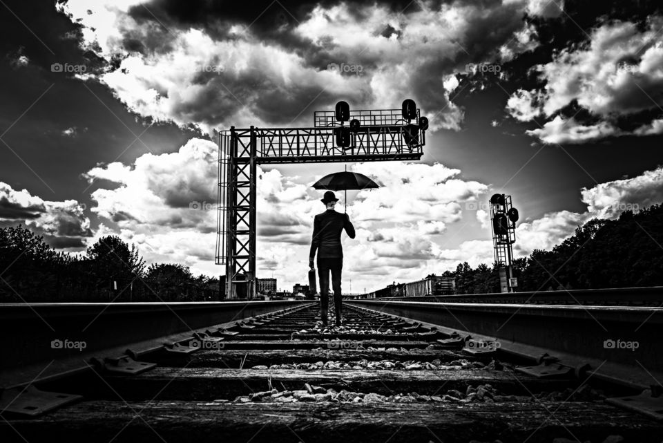 The man on the tracks