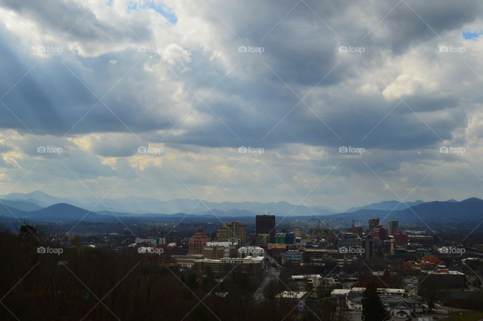The city of Asheville 