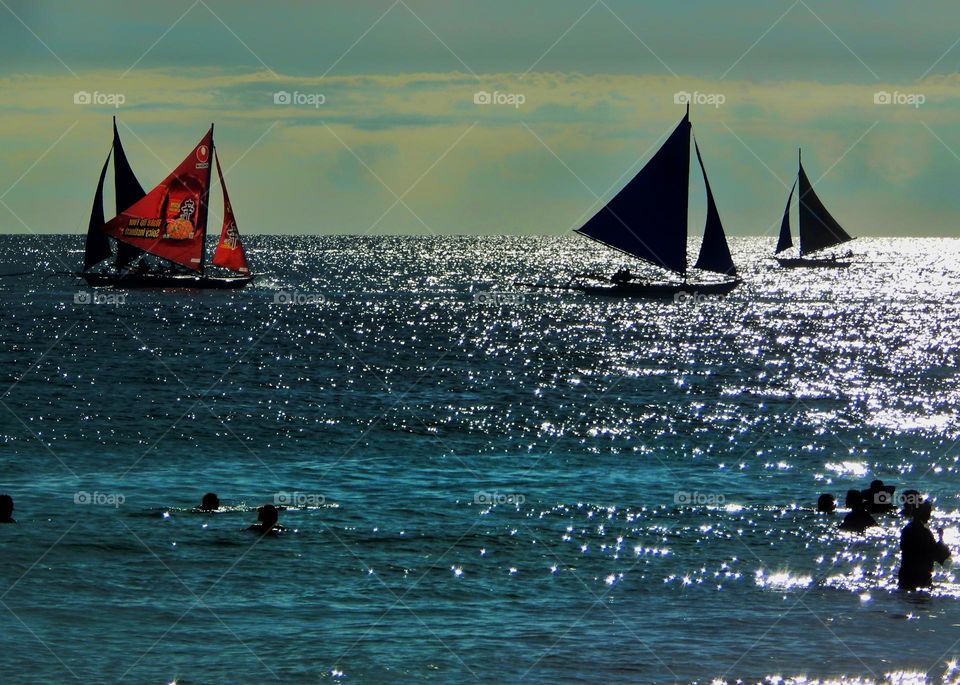 Sailing at Boracay