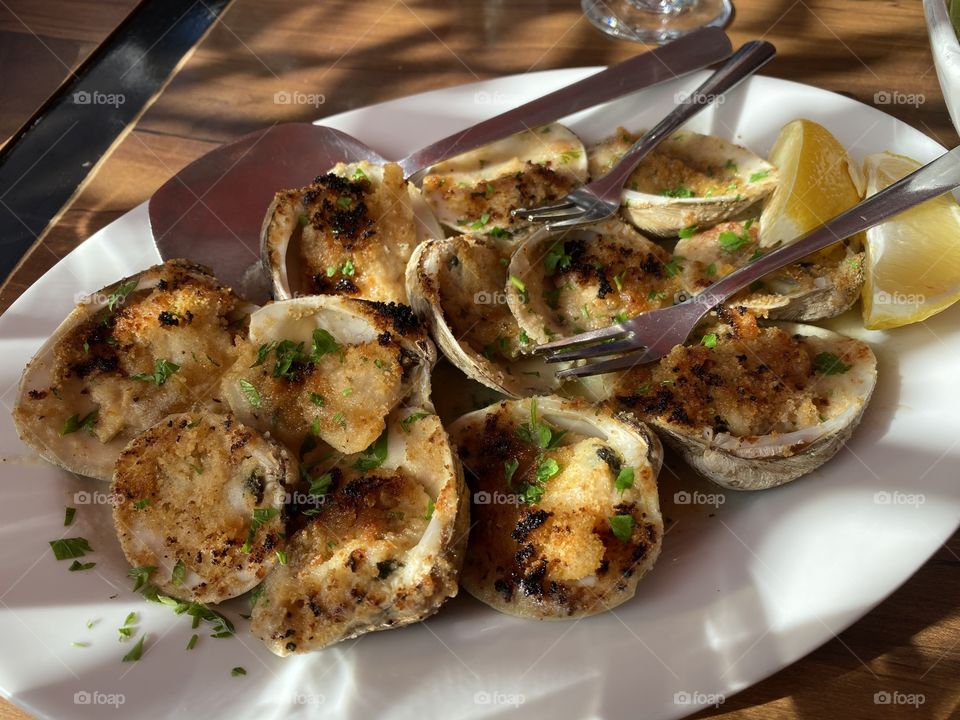 Baked clams 