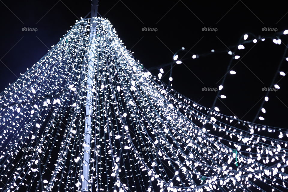 christmas light tree