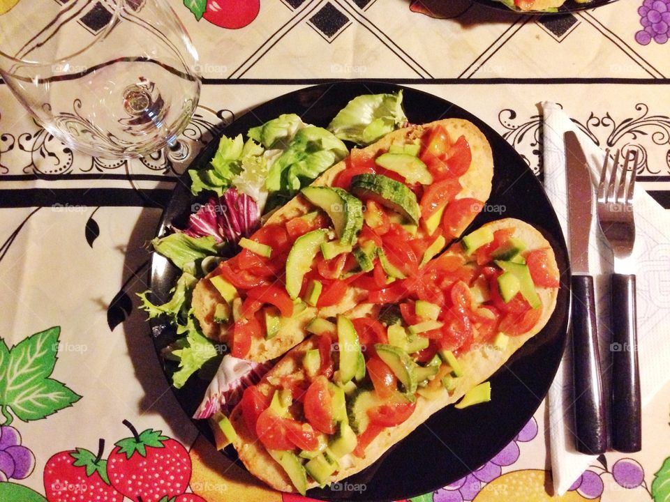 Plate full of vegetables . Plate full of vagetables for a healty dinner