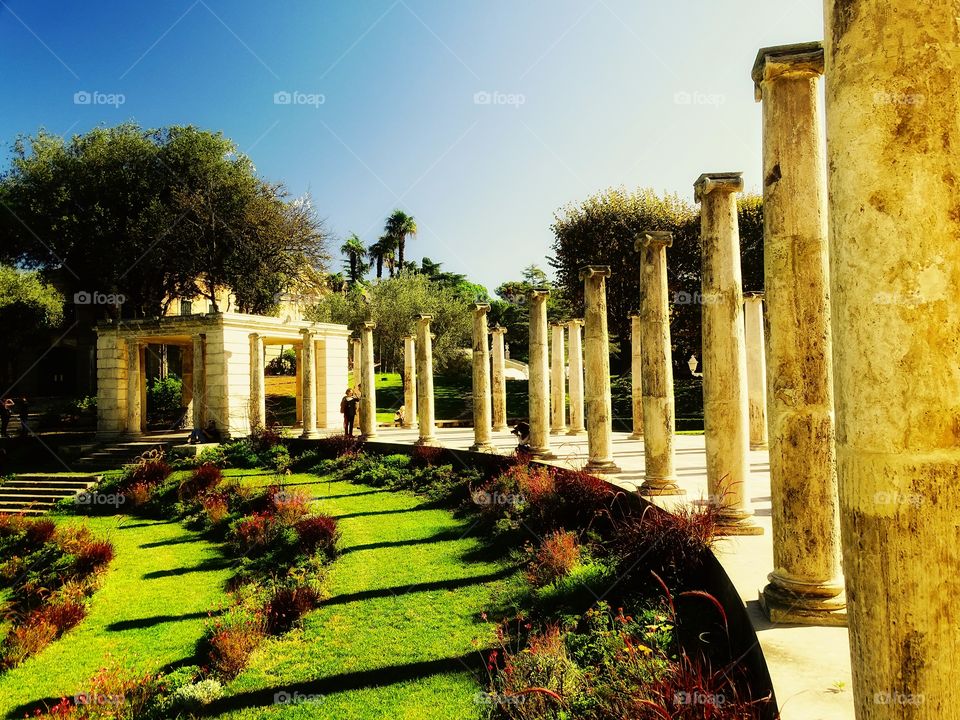 The columns in the park