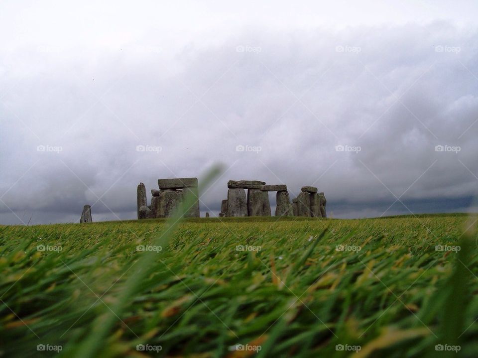 Stonehenge grass