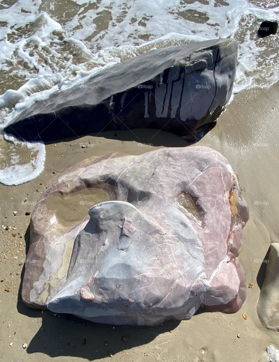 Stone on the beach