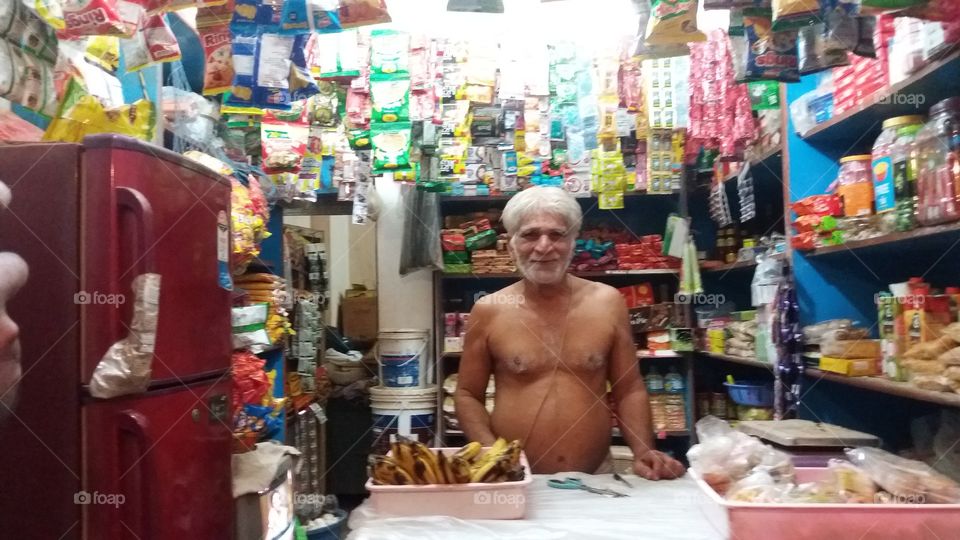 indian village shopkeeper