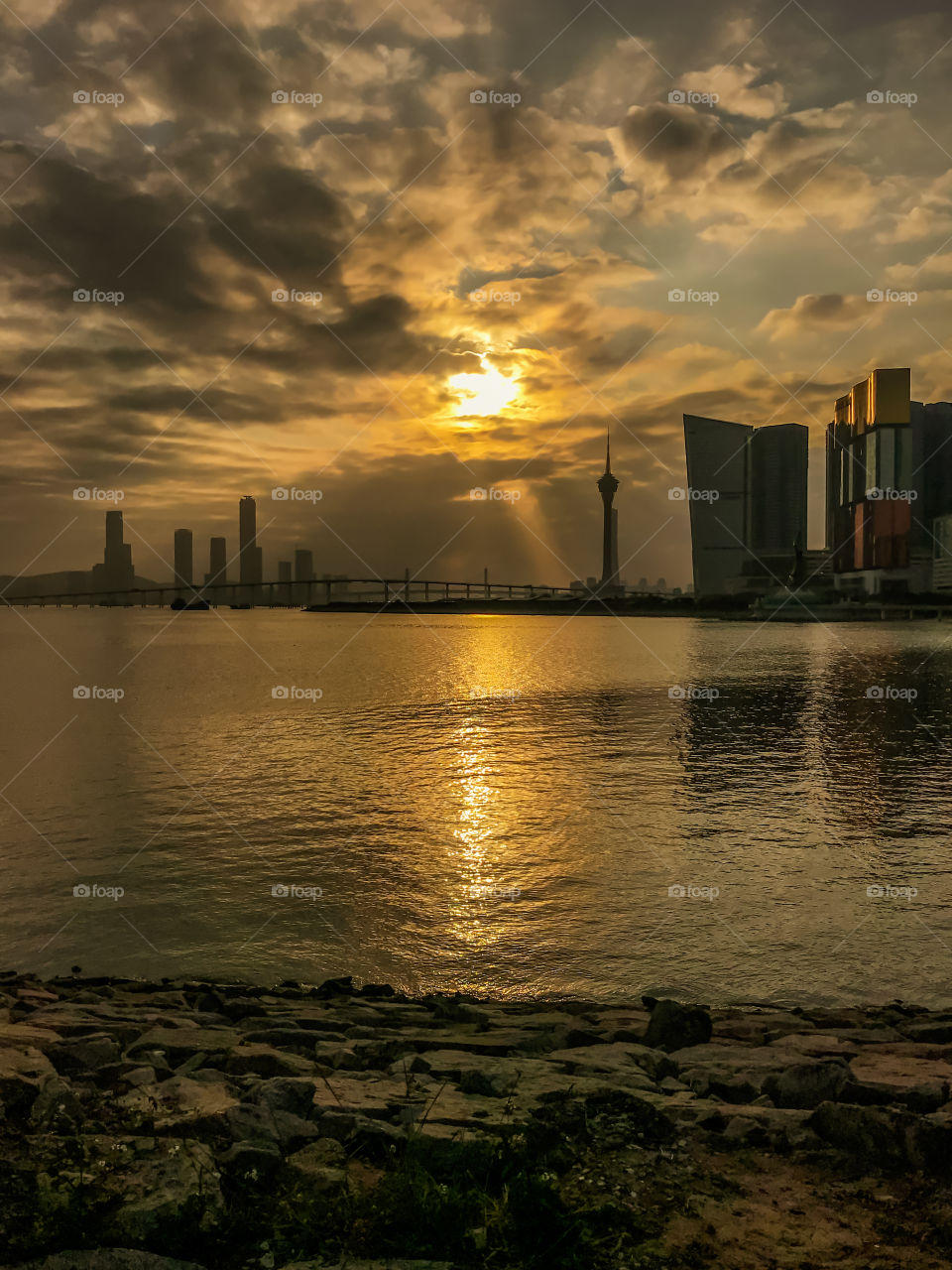 Sunset scene, captured using my Iphone while the sun setting.